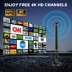 TV Antenna Indoor Antenna for Smart TV for Long Range Reception and All Smart TVs HD Digital Antenna with Amplifier Signal Booster Support 4K 1080P
