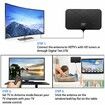 Portable Antenna TV,Digital Television Antenna for Smart/Old,Local Channels,Support 4K 1080P,Amplifier Signal-Booster,3M Coaxial Cable,HD TV Antenna Indoor