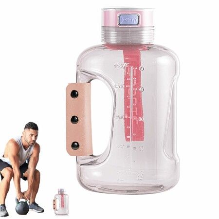 1500ml MAX Hydrogen Water Bottle, Hydrogen Water Generator with SPE/PEM Technology Pink