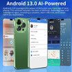 I15 Pro Max 5G phone 16GB RAM 1TB ROM Android 12.0 Max 128G 6.54Inch Screen 5MP 16MP Camera 5000mAh Battery Dual Sim Card Mobile Smart Phone Col.Purple