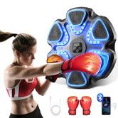 Music Boxing Machine, Boxing Machine Wall Mounted Music with Gloves, Electronic Boxing Target for Adults, Smart Boxing Training Equipment