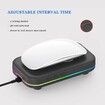Mouse Jiggler for Laptop Undetectable, Mouse Mover Pad Moves Randomly, RGB ON/Off Interval Timer, USB-C Automatic Simulator Shaker