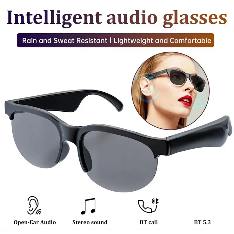 AI Translation Smart Bluetooth Glasses Wireless Bluetooth Headset Real-time Multi-Chinese Translation Headphones