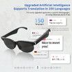 AI Translation Smart Bluetooth Glasses Wireless Bluetooth Headset Real-time Multi-Chinese Translation Headphones