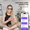 AI Translation Smart Bluetooth Glasses Wireless Bluetooth Headset Real-time Multi-Chinese Translation Headphones