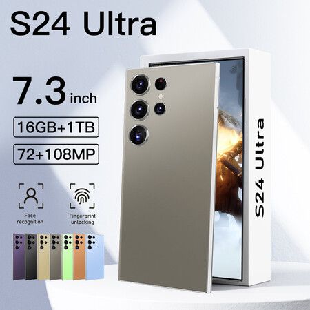S24Ultra 7.3inch 4G 5G Phone WITH PEN 10cores 16G+1TB 72MP 108MP Cameras Android 14 Dual Cards With Pen Max 256g Memory Expansion 6800mAh Battery Cellphone Smart phone