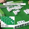 4Packs Easy Learn Mahjong Cards 2025 Large Size Standard Hands and Rules for Family Fun and Senior Entertainment
