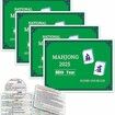 4Packs Easy Learn Mahjong Cards 2025 Large Size Standard Hands and Rules for Family Fun and Senior Entertainment
