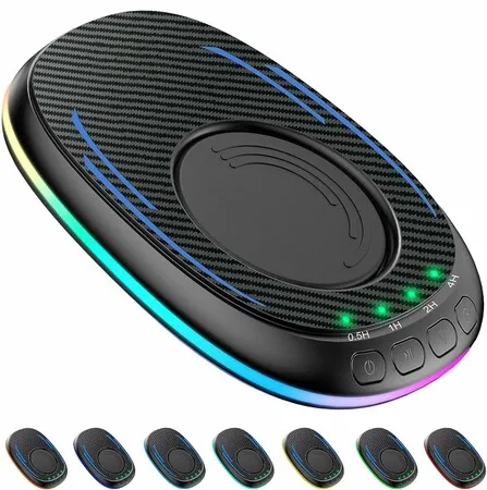 Undetectable Mouse Mover Ultra-Thin Silent Mouse Jiggler with Timer,Driver-Free with ON/Off Switch,Breathing Light to Keeping The Computer Active,Black