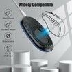 Undetectable Mouse Mover Ultra-Thin Silent Mouse Jiggler with Timer,Driver-Free with ON/Off Switch,Breathing Light to Keeping The Computer Active,Black