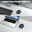 Undetectable Mouse Mover Ultra-Thin Silent Mouse Jiggler with Timer,Driver-Free with ON/Off Switch,Breathing Light to Keeping The Computer Active,Black