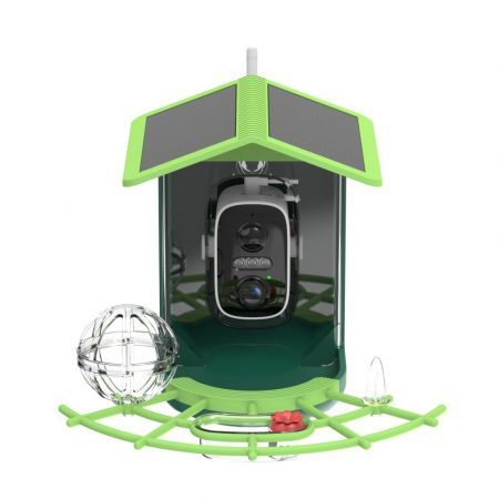 Bird Feeder with Camera, AI Birds Identification, Solar Powered, Live View, Instant Alerts, Capture Bird Videos, 2K HD Camera