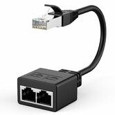 RJ45 Network Ethernet Adapter Splitter,esbeecables Ethernet Splitter 1 Male to 2 Female LAN Ethernet Splitter Adapter