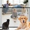 Portable Safety Gate Pet Dog Cat Fence Enclosure Barrier Safe Guard Fencing for Doorway Stairs 110*72cm