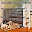 Portable Safety Gate Pet Dog Cat Fence Enclosure Barrier Safe Guard Fencing for Doorway Stairs 110*72cm