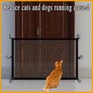Portable Safety Gate Pet Dog Cat Fence Enclosure Barrier Safe Guard Fencing for Doorway Stairs 110*72cm