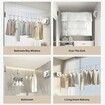Retractable Clothesline Indoor Outdoor Wall Mounted Clothes Line Retracting Heavy Duty Clothes Drying Laundry Line Stainless Steel Line Color White