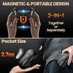 Hand Warmers Rechargeable 2Pcs, Dual-Sided Heating Electric Hand Warmer, 3 Temperature Handwarmers, Portable Pocket Warmers Magnetic