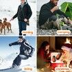 Hand Warmers Rechargeable 2Pcs, Dual-Sided Heating Electric Hand Warmer, 3 Temperature Handwarmers, Portable Pocket Warmers Magnetic