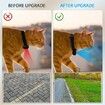 128GB Dog Cat Camera Collar, 1080P Collar Camera Mini Body for Pets, Action Recorder for Cats and Dogs, Dog Tracker Cam Collar Outdoor or Indoor, Black
