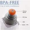 Water Bottle for Running No Bounce Water Bottle with Clip and Cover Cap, BPA Free Plastic, 250ml for Running, Marathon, Walking, Hiking, Cycling, Trail