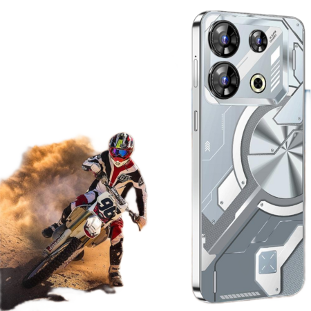 7.3inch 5G Phone  16G+1TB  Android13 AI GPT4.5 NFC Dual Cards 72+108MP Camera 8800mAh Battery Cellphone Smart phone Color Silver