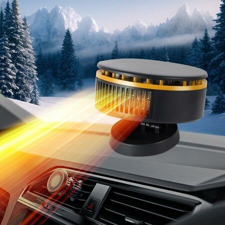 12V Car Heater Fan,Portable Fast Heating Auto Car Heater Defroster Windshield Defogger Automobile Windscreen Heater Plug in Cigarette Lighter