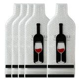 5 Pack Reusable Wine Bag for Travel Wine Bottle Protector Sleeve for Airplane Car Cruise Protection Luggage Leak Proof
