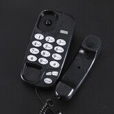 Old Style Wall Phone, Classic Retro Design Landline Phones for Home, Wall Phones for Landline, Suitable for Home, Office (Black)