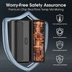 Hand Warmers Rechargeable 2 Pcs, 6000mAh Electric Portable USB Hot Pocket Sized Hand Warmer 18Hrs Long Heating Heater Gifts, Black