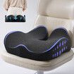 Car Seat Cushion,Memory Foam Office Chair Cushion,Ergonomic Cushions For Tailbone, Sciatica And Back Relief Color Grey