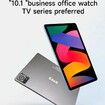 10.1 Inch Tablet 16+1TB 5000mAh Battery 4G Signal Android 14 4K Screen Keyboard Mouse Included Color Gray