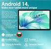10.1 Inch Tablet 16+1TB 5000mAh Battery 4G Signal Android 14 4K Screen Keyboard Mouse Included Color Gray