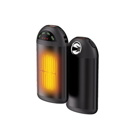 Portable Rechargeable Hand Warmer Mobile Charger With Long Heating And Led Light For Indoor Outdoor