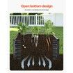 Metal Raised Garden Bed 6x3x1.5ft Outdoor Galvanized Planter Box Dark Gray