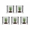 5 Pack Plant Protector from Animals 390 mm x 390 mm Metal Plant Cage