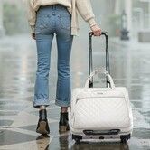 Rolling Laptop Bag 39.62 cm Wheeled Computer Bag for Travel Women Men