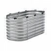 Metal Raised Garden Bed 4x2x2 ft Outdoor Galvanized Planter Box Silver
