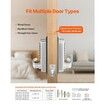 Mechanical Keyless Entry Door Lock 14 Key Mechanical Keypad Lock Sliver