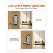Mechanical Keyless Entry Door Lock 14 Key Mechanical Keypad Lock Sliver
