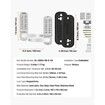 Mechanical Keyless Entry Door Lock 14 Key Mechanical Keypad Lock Sliver