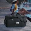 DJ Cable File Bag 1200D Oxford Fabric DJ Gig Bag with 9 Detachable Divider 4.92 ft Padded Shoulder Strap Plastic Bottom Pad 600x300x325 mm DJ Wire Bag