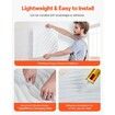 3D Wall Panels 12-Pack 50 x 50 cm PVC 2.97 m² Coverage Wave Matte White