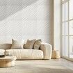 3D Wall Panels 12-Pack 50 x 50 cm PVC 2.97 m² Coverage Wave Matte White