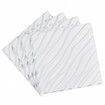 3D Wall Panels 12-Pack 50 x 50 cm PVC 2.97 m² Coverage Wave Matte White