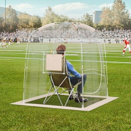 Sports Tent Instant Tent Shelter Weather Proof 1 Person Clear Bubble Tent