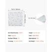 3D Wall Panels 33-Pack 30x30 cm PVC 2.97 m² Coverage Diamond Matte White