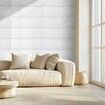 3D Wall Panels 33-Pack 30x30 cm PVC 2.97 m² Coverage Diamond Matte White