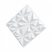 3D Wall Panels 33-Pack 30x30 cm PVC 2.97 m² Coverage Diamond Matte White