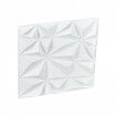 3D Wall Panels 33-Pack 30x30 cm PVC 2.97 m² Coverage Diamond Matte White